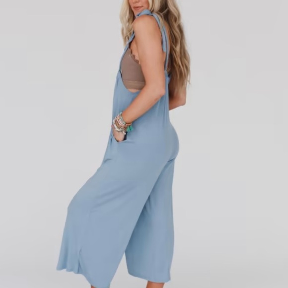 NWT Three Bird Nest Gathered jumpsuit - Picture 2 of 4